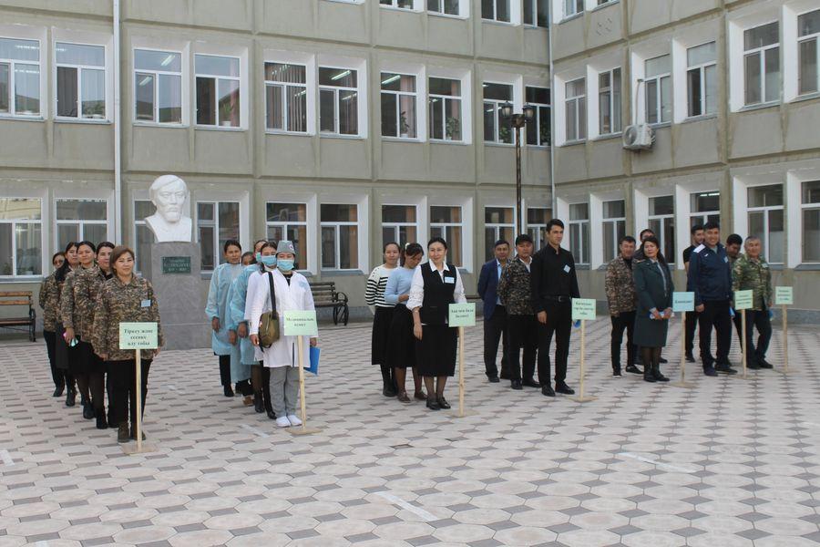 №31 эвакуациялық жинау пунктінің жұмыстары бойынша оқу-жаттығу жиыны өтті.